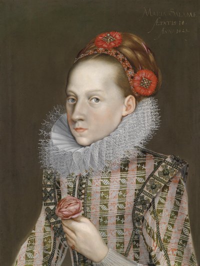 Maria Salome Aetatis 18 by Unbekannt Unbekannt